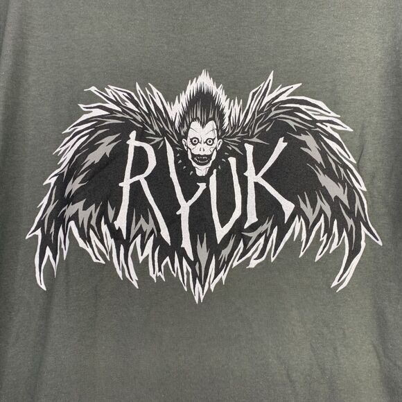 Tee Villain tshirt Ryuk Death Note gray grey ringspun cotton unisex medium M - Picture 3 of 6